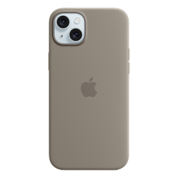 [MXQU3ZM/A] Apple Funda de Silicona con MagSafe para iPhone 15 Plus - Arcilla