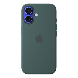 [MYY83ZM/A] Funda de silicona con MagSafe de Apple para iPhone 16 - Verde lago