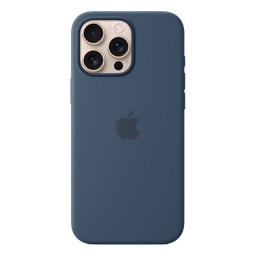 [MYYU3ZM/A] Funda de silicona con MagSafe de Apple para iPhone 16 Pro Max - Azul Denim