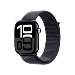 [MWWR3AM/A] Apple Watch S10 GPS 46mm - Caja de Aluminio Negro Azabache - Loop Deportivo Tinta