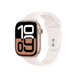 [MWWU3AM/A] Apple Watch S10 GPS 46mm - Caja de Aluminio Oro Rosa - Banda Deportiva Rosa Rubor - M/L