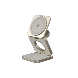 [APAADMAG3PRTM] Base de carga magnética plegable 3-en-1 Mag 3 Pro de 15 W de Adam Elements - Titanio