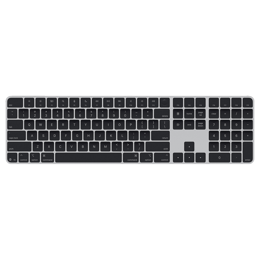 [MXK83LE/A] Apple Magic Keyboard con Touch ID y Pad numérico para modelos de Mac con Apple Silicone - Teclas Negras