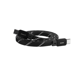 [ACBADMF200BK] Cable de carga magnético CASA MF200 de USB-C a USB-C de 60 W (2 m) de Adam Elements - Negro