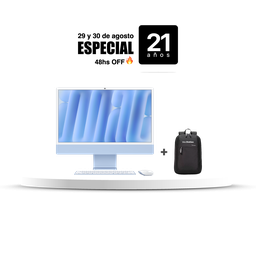 [MWUF3LE/A] iMac 24" M4 - 8 CPU, 8 GPU, 16 GB, 256 GB - Azul