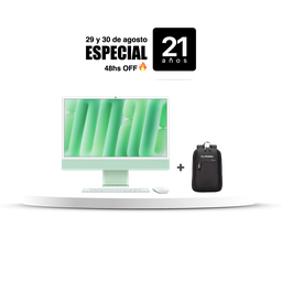 [MWV03LE/A] iMac 24" M4 - 10 CPU, 10 GPU, 16 GB, 512 GB - Verde