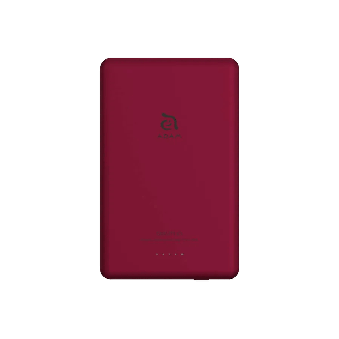 [APBADGVC5RD] Batería externa magnética inalámbrica GRAVITY C5 de 5.000 mAh de Adam Elements - Rojo