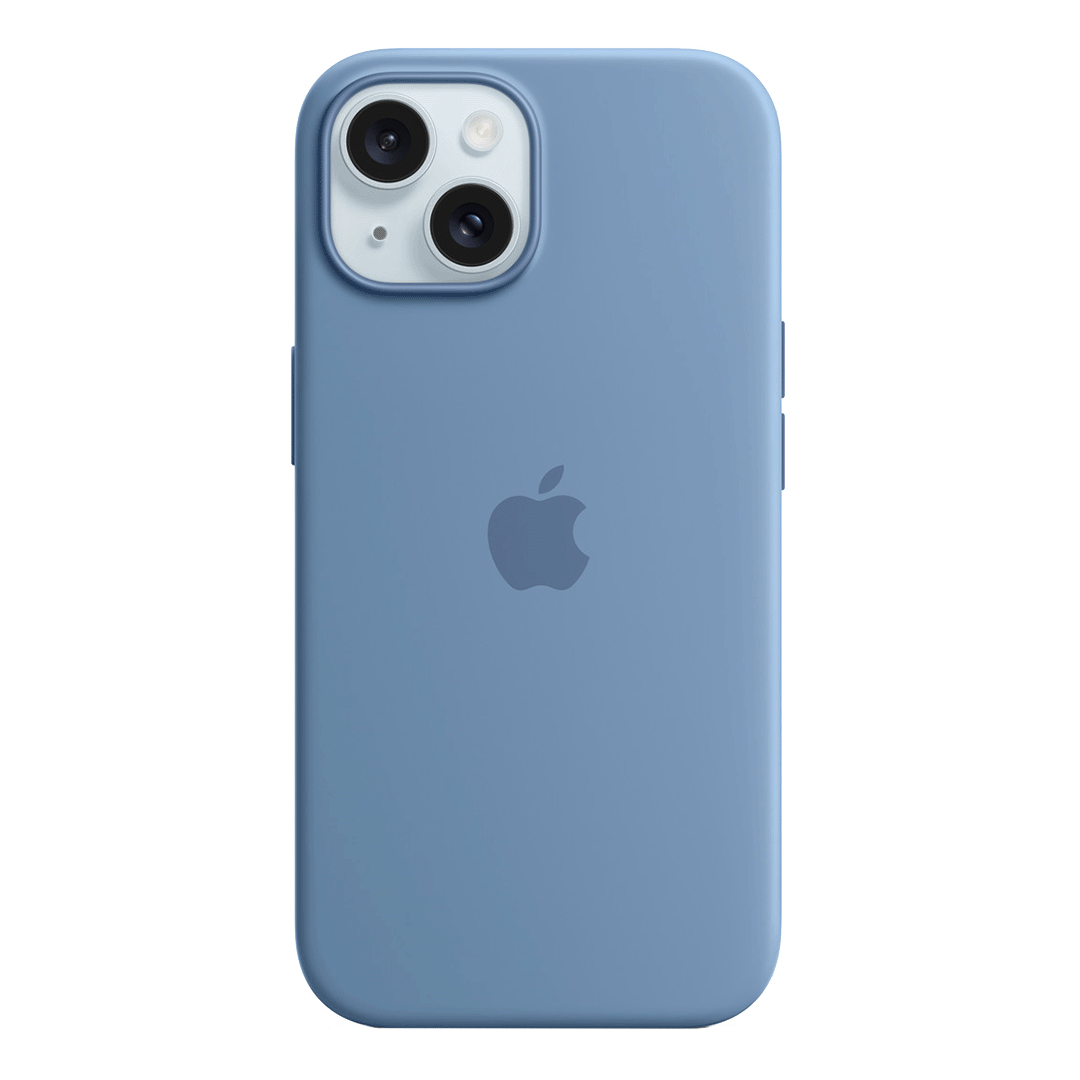 [MT0Y3ZM/A] Apple Funda de Silicona con MagSafe para el iPhone 15 - Azul Invierno