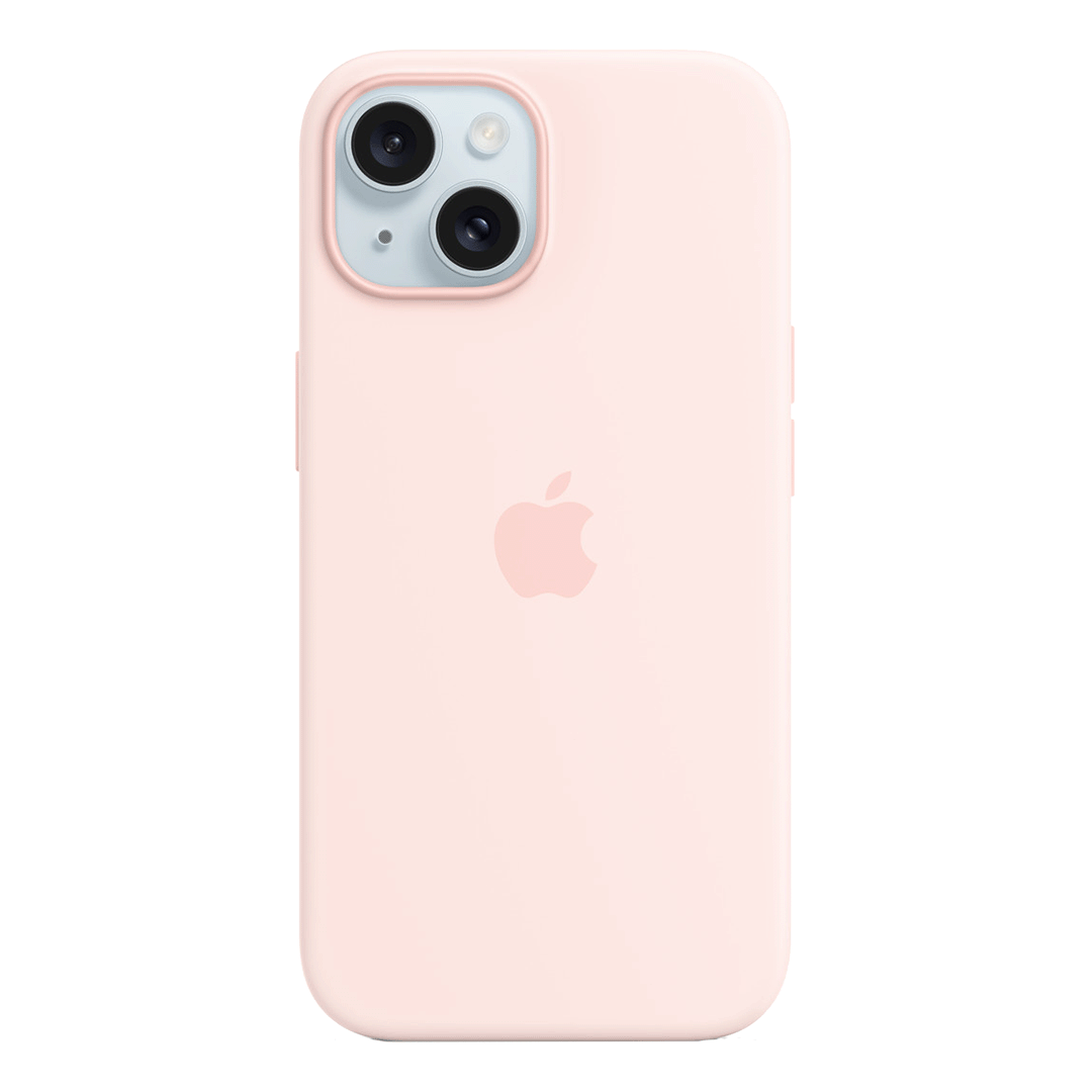 [MXPH3ZM/A] Funda de Silicona con MagSafe para el iPhone 15 - Rosa Claro