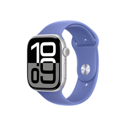 [MWWM3AM/A] Apple Watch S10 GPS 46mm - Caja de Aluminio color Plata - Banda Deportiva Azul - M/L