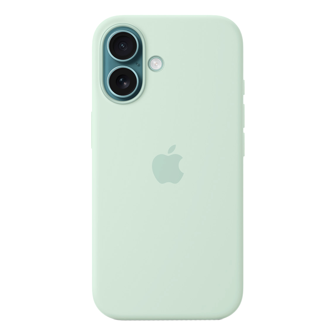 [MDGP4ZM/A] Funda de silicona con MagSafe de Apple para iPhone 16 - Aguamarina