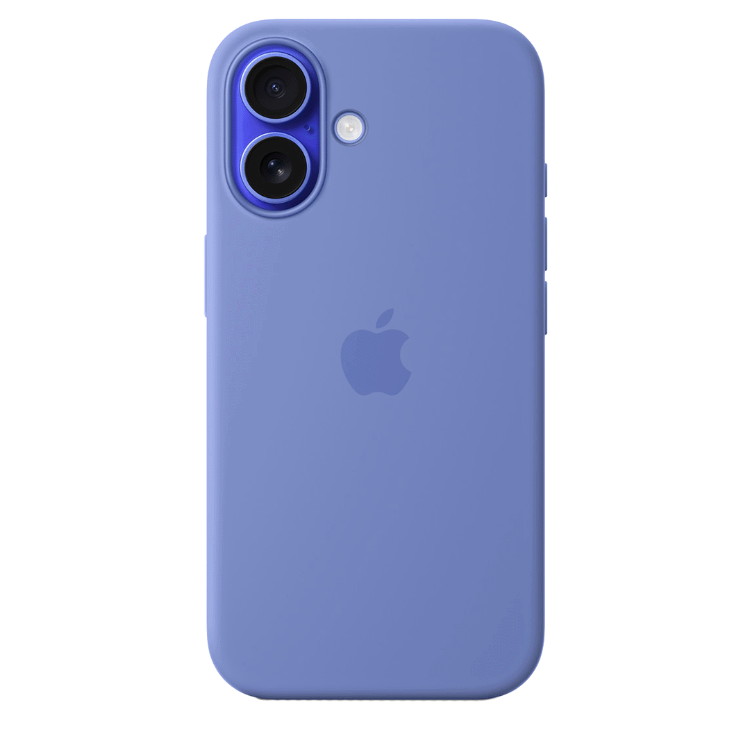 [MDGQ4ZM/A] Funda de silicona con MagSafe de Apple para iPhone 16 - Azul Bígaro