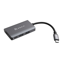 [AAPADHUBA01MGY] Adaptador 4-en-1 CASA Hub A01m de USB-C a HDMI/2 USB-A/USB-C de Adam Elements - Gris espacial