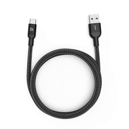 [ACBADM100PBK] Cable de carga CASA M100+ (2.ª gen) de USB-A a USB-C de 100 W (1 m) de Adam Elements - Negro
