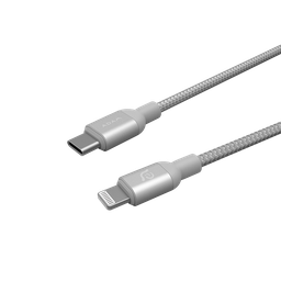 [ACBADCL120BSL] Cable de carga PeAk II 120B de USB-C a Lightning (1.2 m) de Adam Elements - Plata