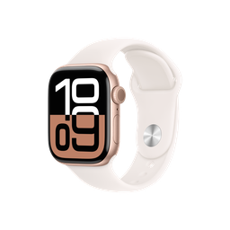 [MWWJ3AM/A] Apple Watch S10 GPS 42mm - Caja de Aluminio Oro Rosa - Banda Deportiva Rosa Rubor - M/L