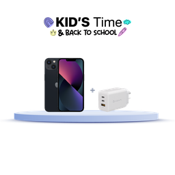 [BUNDLEIPH13M] iPhone 13 128GB (MLPF3LZ/A) + Cargador Adam Elements X65 (APAADX65ARWH)