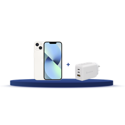 [BUNDLEIPH13S] iPhone 13 128GB (MLPG3LZ/A) + Cargador Adam Elements X65 (APAADX65ARWH)