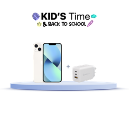 [BUNDLEIPH13S] iPhone 13 128GB (MLPG3LZ/A) + Cargador Adam Elements X65 (APAADX65ARWH)
