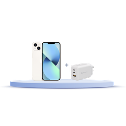 [BUNDLEIPH13S] iPhone 13 128GB (MLPG3LZ/A) + Cargador Adam Elements X65 (APAADX65ARWH)