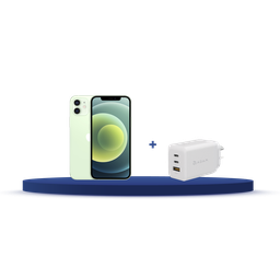 [BUNDLEIPH12G] iPhone 12 64GB (MGJ93LE/A) + Cargador Adam Elements X65 (APAADX65ARWH)