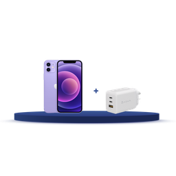 [BUNDLEIPH12P] iPhone 12 64GB (MJNM3LE/A) + Cargador Adam Elements X65 (APAADX65ARWH)