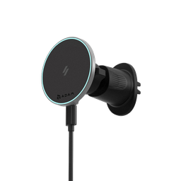 [APAADCQ1BK] Cargador magnético inalámbrico para auto OMNIA CQ1 de 15 W de Adam Elements - Negro
