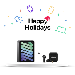 [BUNDLEIPM-AE-8] (MXPN3LE/A) iPad Mini WiFi + Cellular 128GB | Gris Espacial + (1006653) Marshall Minor IV Auriculares inalámbricos  In Ear - Negro