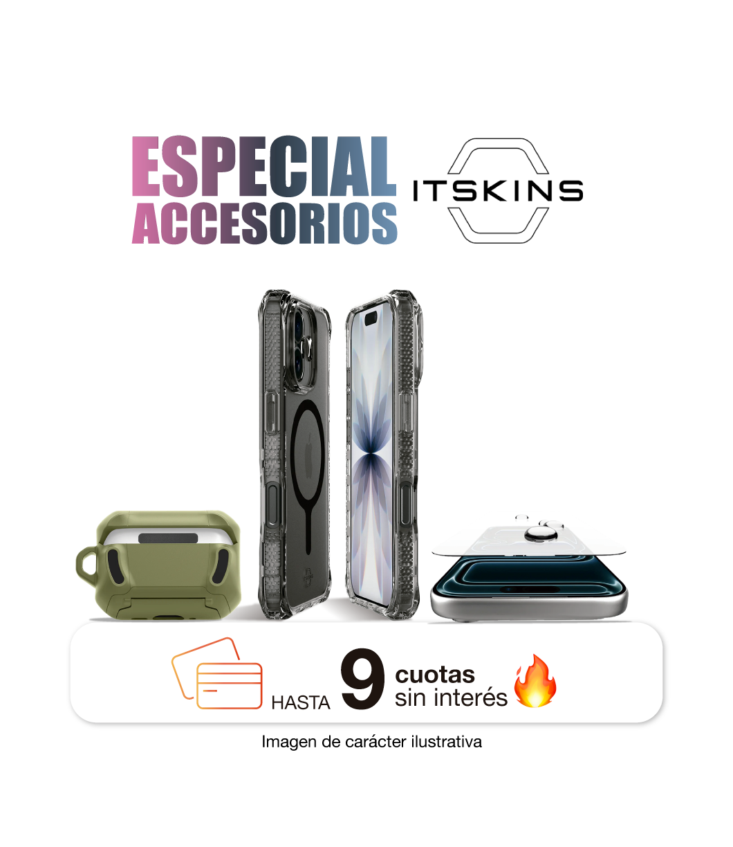 ItSkins Ballistic Nylon Funda iPhone 16 - Negro